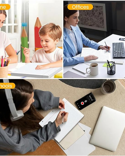 3-Pack White Loose Leaf Paper 390 Sheets Filler Paper 8 * 10.5 College Ruled 3-Hole Punched for 3-Ring Binders Notebook Lined 8" x 10.5"