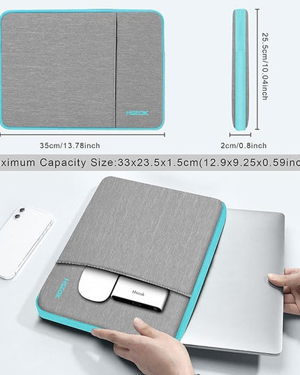 Hseok Laptop Case 13.3 Inch Sleeve Recycled Water Resistant Cover for MacBook Pro 14" M4 M3 M2 M1 and All Model 13.3" Mac Air/Pro, XPS 13 14 and Most Popular 13"-14" Notebooks,L02G02