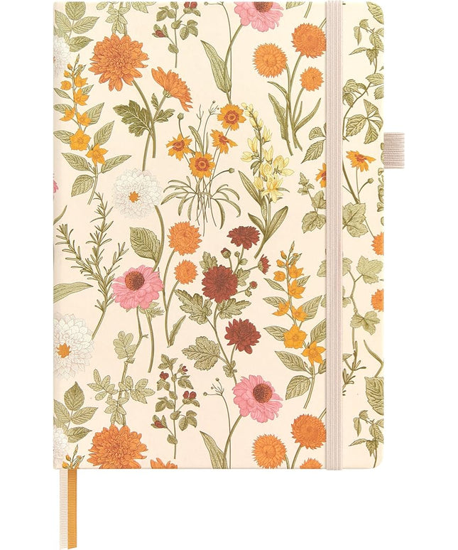 &And Per Se Lined Journal Notebook, 160 Pages, A5 5.7 x 8 inches College Ruled Thick Paper Notebook Journals for Writing, Hardcover Notebooks for Women Men Office School (Wild Flowers)