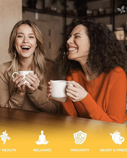 FreshDrinkUS, Chamomile Mint Tea Bags | 75 Count | Refreshing Herbal Blend of Chamomile Flower, Peppermint, Lemon Balm & other herbs – Smooth Floral & Minty Flavor – Premium Quality, Caffeine-Free