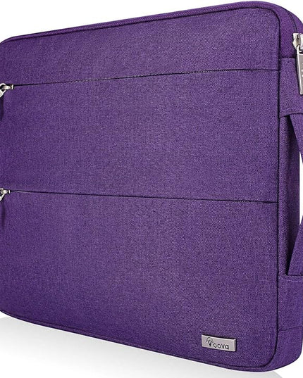 Voova 13 13.6 Inch Laptop Sleeve Case Compatible with MacBook Air 13 M1/M2/M3/M4 2020-2025, MacBook Pro 13/14, IPad Air/Pro 13, Waterproof Slim Computer Bag Cover with Handle, Purple