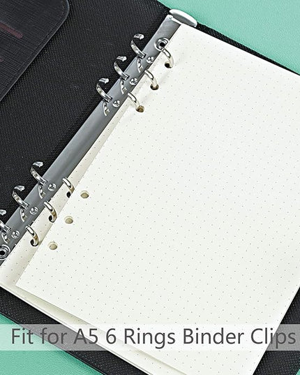 135 Sheets Planner Refill Paper, 210x142mm, Dotted Inserts Paper A5 6 Holes Binder Grid Notepaper for Filofax Bullet Journals Diary