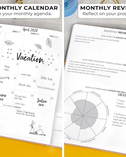 Clever Fox Planner Pro Premium – Luxurious Weekly & Monthly Planner with Budget Organizer for Productivity & Goals, Undated, A4 (Rose Gold)