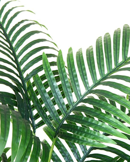 Fopamtri Fake Majesty Palm Plant 3 Feet Artificial Majestic Palm Faux Ravenea Rivularis in Pot for Indoor Outdoor Home Office Store, Great Housewarming Gift