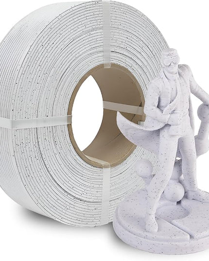 Polymaker Panchroma Refill Spool Marble White PLA 3D Printing Filament Refill, Compatible with All Reusable Spools and All Major FDM 3D Printers, Tangle-Free, Vibrant Colors, 1.75mm 1kg