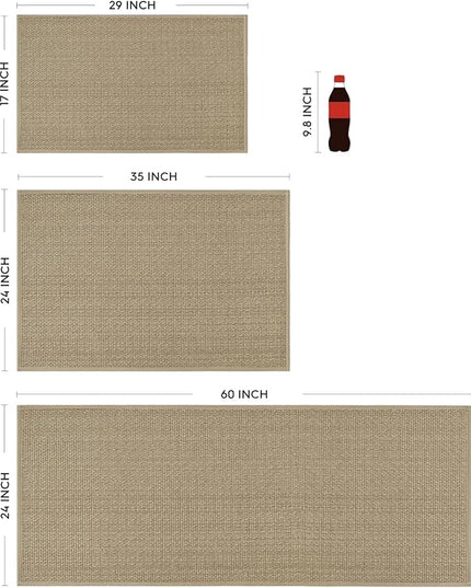 Artoid Mode Washable Non Slip Rubber Backing Kitchen Rugs Doormat, Absorbent Kitchen Floor Mats Front of Sink Kitchen Mats for Floor Home Decor 24x35 Inch