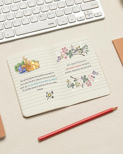20 Pack Lined Small Pocket Notebook Journals Bulk with Thick College Ruled Paper, 60 Pages, 5.5x3.5 inch, A6 Size, Kraft Cover, Diary Writing Sketchbook Subject Notebooks Planner