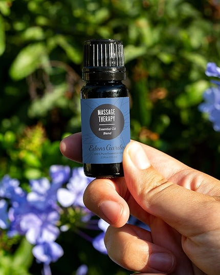 Edens Garden Massage Therapy Essential Oil Blend- 100% Pure Premium Grade, Undiluted, Natural, Therapeutic, Aromatherapy, The Best for Skin, Humidifiers, Face 30 ml (1 fl oz)
