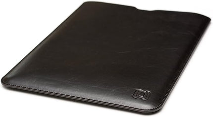 Dockem Executive Sleeve for MacBook Pro 13 (2016, 2017, 2018, 2019) & MacBook Air 13 Retina (2018 & 2019): Elegant Dark Brown Synthetic Leather Pouch Case, Slim, Simple, Professional Laptop Cover