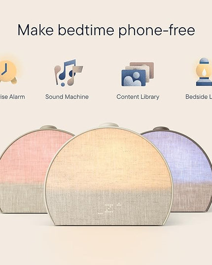 Hatch Restore 3 Sunrise Alarm Clock, Sound Machine, Smart Light (Putty) - White Noise, Screen-Free Sleep Routine