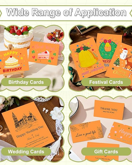 40 Sheets Cardstock 8.5x11, 65lb Fluo Orange Card Stock, Construction Paper, 180gsm Thick Printer Paper for Printing, Painting, Card Making, Kids School Supplies,Party Decorations