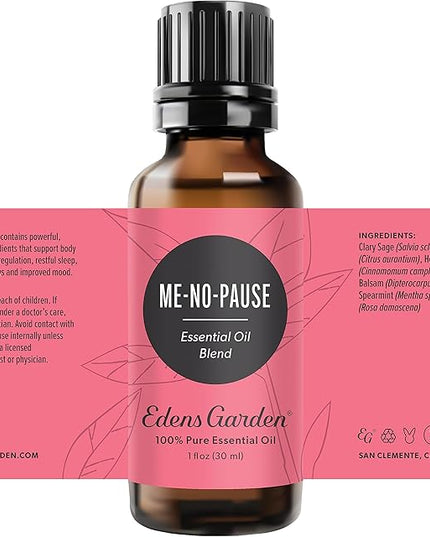 Edens Garden Me-No-Pause Essential Oil Blend- 100% Pure Premium Grade, Undiluted, Natural, Therapeutic, Aromatherapy, The Best for Skin, Face, Humidifiers 30 ml (1 fl oz)