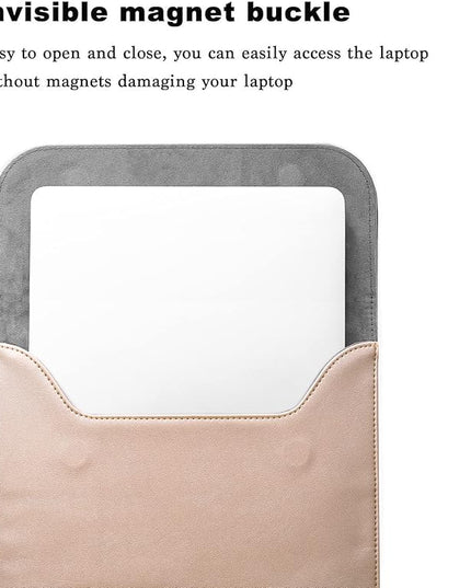 MOSISO Laptop Case 13 inch, 13 inch Laptop Sleeve Compatible with MacBook Air M4 M3 M2 M1 2025-2018 / Pro M2 M1 2025-2016, Faux Suede Leather Case with Small Bag, Rose Gold
