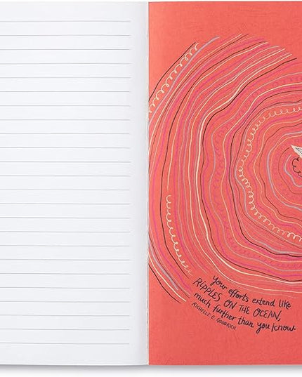 Compendium Softcover Journal - We can begin by doing small things. – A Write Now Journal with 128 Lined Pages, 5”W x 8”H