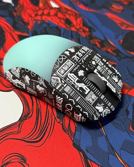 Grip Tape for Lamzu Maya X - Anti-Slip,Enhanced Control, Sweat Resistance,Improves FPS Gaming Grip & Mouse Protection [Pre-Cut] CS Black 0.3mm