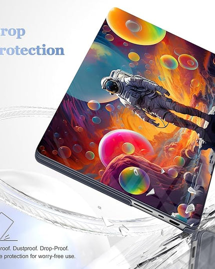 May Chen Case for MacBook Pro 14 inch, Models A2442 A2779 A2918 A2992 A3401 A3185 A3112 A3434, M1 M2 M3 M4 M5 Chip (2021-2025 Release), Plastic Hard Shell Case with Keyboard Cover, Astronaut