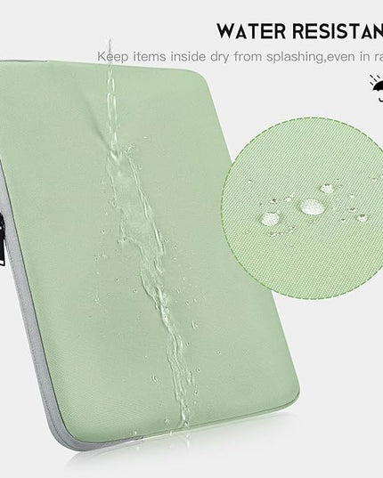 Laptop Sleeve 17 17.3 inch, Padded Travel Case for HP 17 inch Laptop/Envy 17 / Pavilion 17, Water-Resistant Portable Computer Protective Pouch Bag -Mint Green