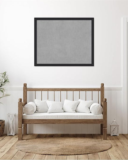 Amanti Art Black Framed Magnetic Board 35x43 X-Large Vision Board for use with Magnets, 100% Metal Sheet to Display Items as Office Decor or for Home Organization in mudroom, Kitchen or Kids Room