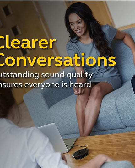 Jabra Speak 510 MS Wireless Bluetooth Speakerphone – Outstanding Sound Quality, Portable Conference Speaker for Holding Meetings Anywhere - Certified for Microsoft Teams