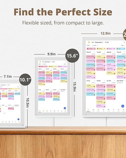 Dragon Touch 21.5" Digital Calendar Chore Chart – 1080P Full HD Interactive Touchscreen, Smart Family Planner, Hearth Display Digital Wall Calendar & Desk Mountable for Seamless Scheduling