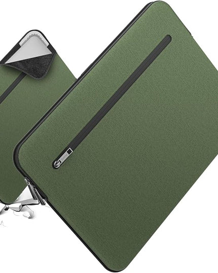 Smatree SlimPro Laptop Sleeve Case for 14 inch HP Spectre x360 2-in-1, for 14 inch HP Chromebook x360, Laptop Case with Swift-Access Accessory Pocket, Patented Super-Corner Design, Green (S413G)