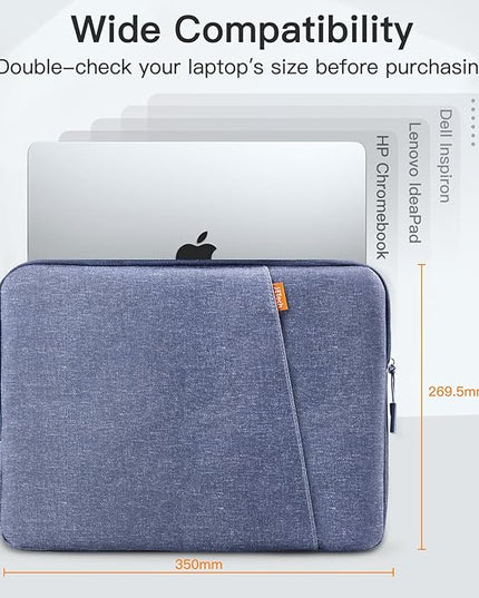 JETech Laptop Sleeve for 14-Inch MacBook Air/Pro, MacBook Pro M5/M4/M3/M2/M1 2021-2025, Waterproof Bag Case with Pocket, Compatible with 14 Inch Notebook (Purple)