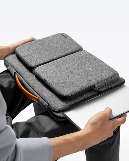tomtoc 360 Protective Laptop Sleeve for 2025 14-inch MacBook Pro M5/M4/M3/M2 Pro/Max A3434 A3401 2025-2021, 13.5-14.4 Inch Surface Laptop 7/6/5/Studio 2/1, Water-Resistant Carrying Case