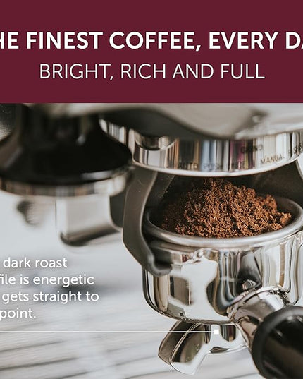 illy Ground Espresso Coffee, Classico Medium Roast, 100% Arabica, Premium Italian Coffee, Pre-Ground for Espresso Machines, 8.8oz, 12 Pack