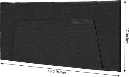 Under Desk Privacy Panel 47 in. Wide Modesty Panel for Desk - 17 in. Tall Desk Skirt for Office Desk with Cable Management Net Perfect for 48 in. Work Station