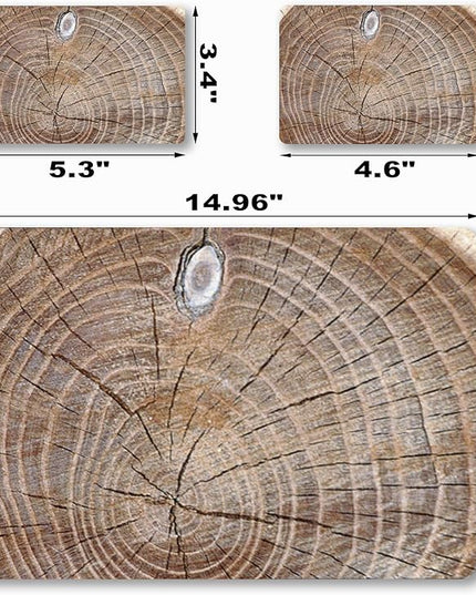 Laptop Skin Sticker Decal,12" 13" 13.3" 14" 15" 15.4" 15.6 inch Laptop Vinyl Skin Sticker Cover Art Protector Notebook PC (2 Wrist Pad Skin Included), Decorative Waterproof Removable, Wood Art
