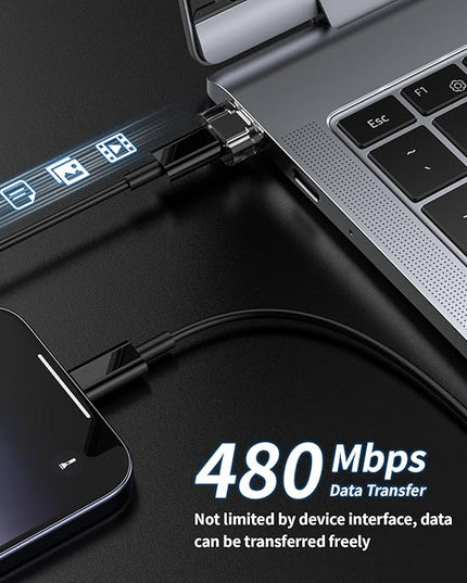 20 Packs USB-A to USB-C Adapter, USBC Female to A Male OTG Charger, USB to USBC Converter for iPhone 15 Plus Pro Max/Apple Watch Ultra iWatch/AirPods/iPad Air/Car/Galaxy S24 S23 S22 Ultra