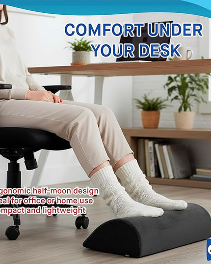 Sealy Foot Rest for Under Desk at Work – Ergonomic Foot-Stool, Foot-Rest for Couch – Versatile Footrest Underdesk for Office & Home, Small Foot-Rest for Chair, Heated Footrest Under Desk