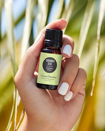 Edens Garden Coriander Seed Essential Oil- 100% Pure Premium Grade, Undiluted, Natural, Therapeutic, Aromatherapy, The Best for Diffuser, Skin, Candle, Kid Safe 10 ml (.33 fl oz)