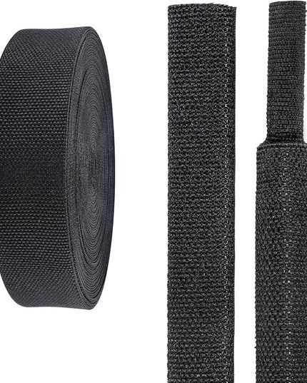 2 in 1 Heat Shrink Braided Sleeving Fabric Tubing-Ideal fit Irregular Shape Hose/Cable/Wire (3/4"(19mm), 80FT)