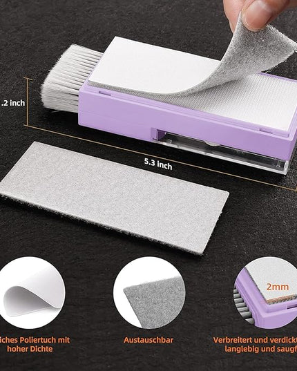 Laptop Screen Keyboard Cleaner Kit, All in 1 Electronic Cleaning Tool for MacBook iPad iPhone Pro Cell Phone, Brush Tool for Tablet, Computer, PC Monitor,TV Camera Lens with Patent, Purple