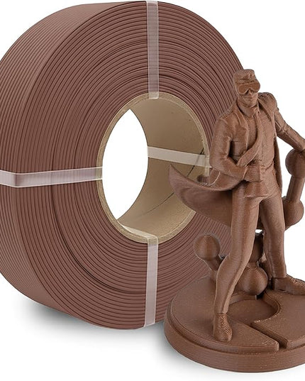 Polymaker Panchroma Refill Spool Matte Earth Brown PLA 3D Printing Filament Refill, Compatible with All Reusable Spools and All Major FDM 3D Printers, Tangle-Free, Vibrant Colors, 1.75mm 1kg