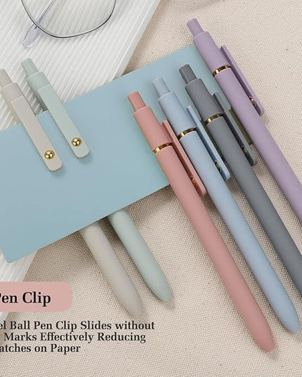FIOVER Gel Pens, 6pcs Blue Ink Medium Point 0.7mm Smooth Writing Pens with Comfort Grip, Aesthetic Ballpoint for Journaling School Office Supplies, Gifts for Women Men (6PCS Blue Ink)