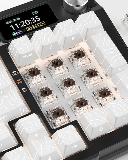 ZhouWang Brown Switch 3 Pin 50gf Pre-Lubricated,Dustproof Tactile Switch,Suitable for RGB,Mechanical Gaming Keyboards、MX Mechanical Keyboard(Brown,108PCS)