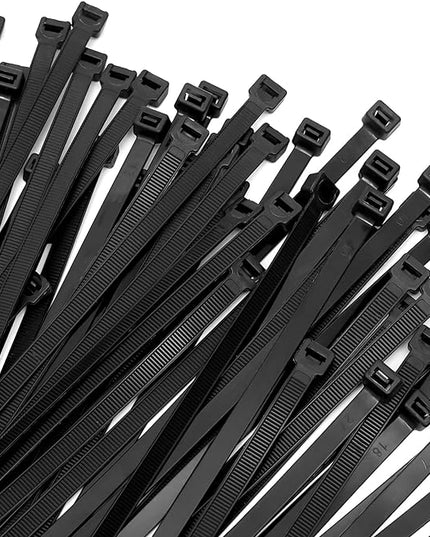 Zip Ties 12 inch ，Heavy Duty Cable Ties with 120 Pounds Tensile Strength，Black Zip Ties，100 Pack, Wire Ties for Indoor and Outdoor Use.