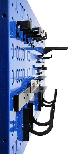 Wall Control Pegboard Value Pack - (3) Pack of Wall Control 16-Inch Tall x 32-Inch Wide Horizontal Blue Metal Wallboards for Home & Garage Tool Storage Organization (Blue Pegboard)