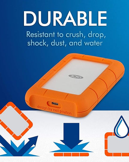 Seagate Rugged STFR5000800 5 TB External Hard Drive, Portable