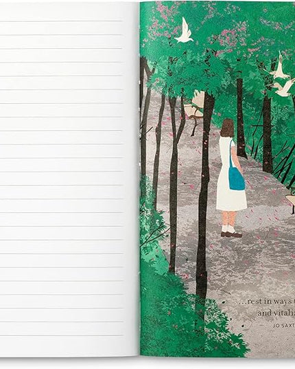 Compendium Softcover Journal - Sometimes the most important thing in a whole day is the rest we take between two deep breaths... – A Write Now Journal with 128 Lined Pages, 5”W x 8”H