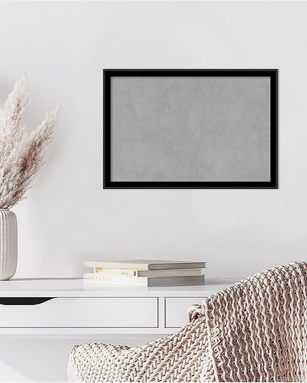 Amanti Art Black Framed Magnetic Board 13x19 Small Vision Board for use with Magnets, 100% Metal Sheet to Display Items as Office Decor or for Home Organization in mudroom, Kitchen or Kids Room