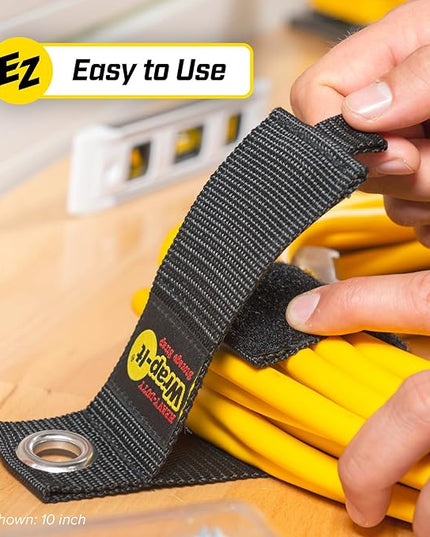 Heavy-Duty Wrap-It Storage Straps, 22" (2 Pack) - Hook and Loop Organizer Hanger for Extension Cords, Cables, Hoses, Rope and More for Garage, Home, Shop, Boat and RV Organization