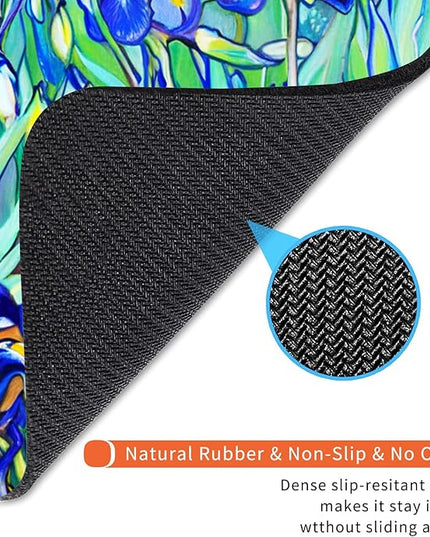 Square Mouse Pad Lrises,Personalized Premium-Textured Custom Mouse Mat Design,Washable Mousepad Lycra Cloth,Non-Slip Rubber Base Computer Mouse Pads for Wireless Mouse