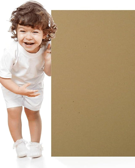 100 Brown Kraft Fiber 80# Cover Paper Sheets - 12" X 12" (12X12 Inches) Scrapbook Album|Cover Size - Rich Earthy Color with Natural Fibers - 80lb/pound Cardstock - Smooth Finish