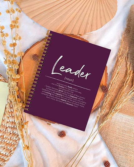 OXW Purple Meeting Notebooks for Work, Leadership Gifts Office Work Notebook Journal for Writing Note Taking, Thank You Gifts for Women Men Leader Mentor Boss Manager Principal, 5.5"x8.3"