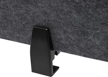 Stand Up Desk Privacy Panel, 6Pcs Clamp-On Acoustic Desk Divider Table Mounted Privacy Panel Sound Proof Dividers(2Long Panel 47.25x16In&4 Short Panel 23.6x16In) (2Long Panel - 47.25x16In)