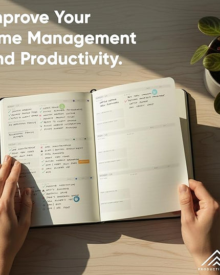 Dated, 2026 Planner, 5.8” x 8.3” - The #1 Productivity Planner to Achieve Your 2026 Goals - Planner 2026-2027 by PRODUCTIVITY STORE (A5, BLACK)