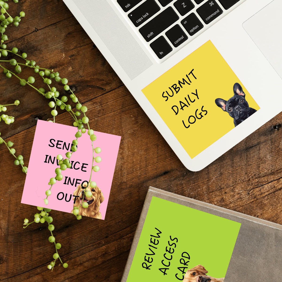 9 Pads Cute Sticky Notes Set, 3" x 3" Dog Self Stick Notepads, Funny Dog Stationery, Kawaii Adhesive Memo Pads, Dog Lover Gifts, Office Decor Desk Accessories, School Supplies